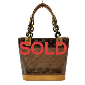 LOUIS VUITTON Cabas Ambre PM Brown Monogram Vinyl - Tote Bag 867-070725